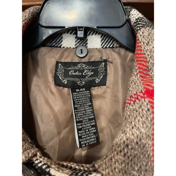 Outer Edge double breasted pea coat XL - Picture 2 of 6